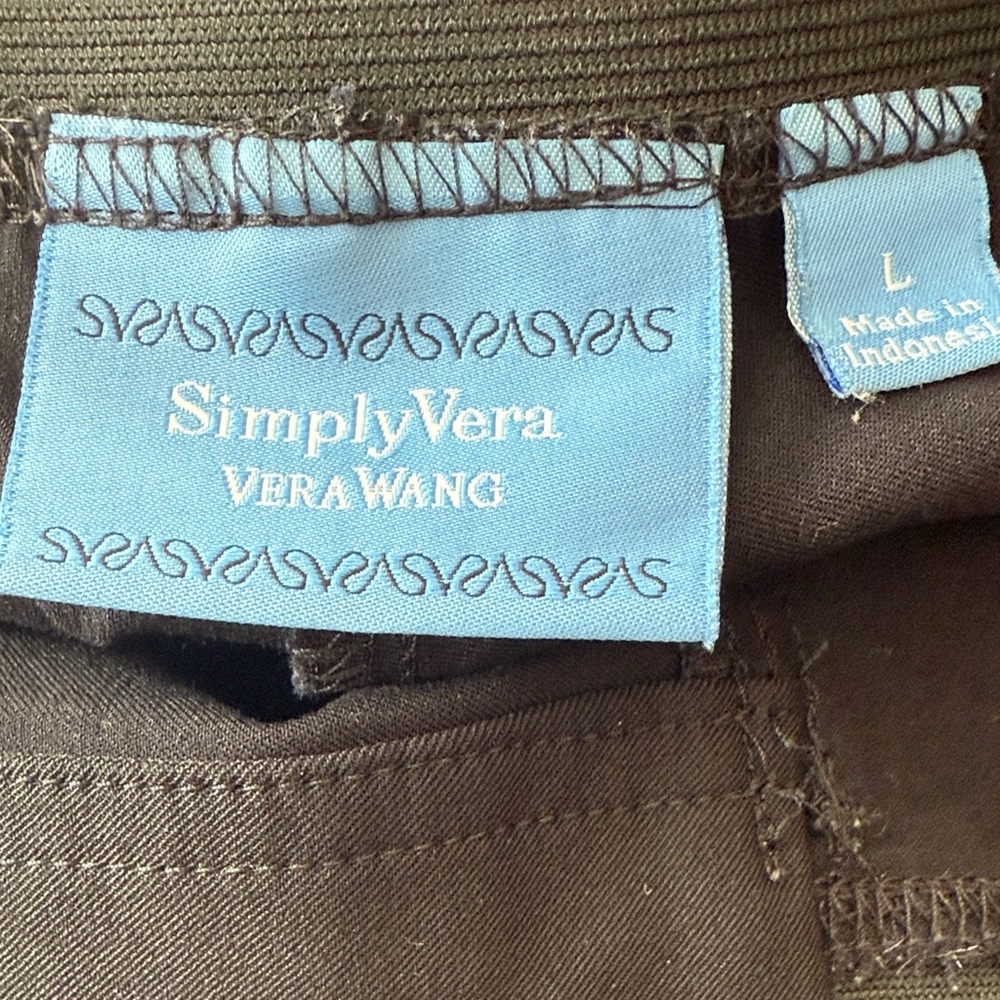 Simply Vera Vera Black Capris, size L - Picture 2 of 7